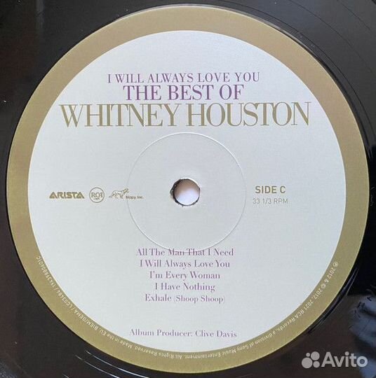 Винил Whitney Houston – I Will Always Love You 2LP