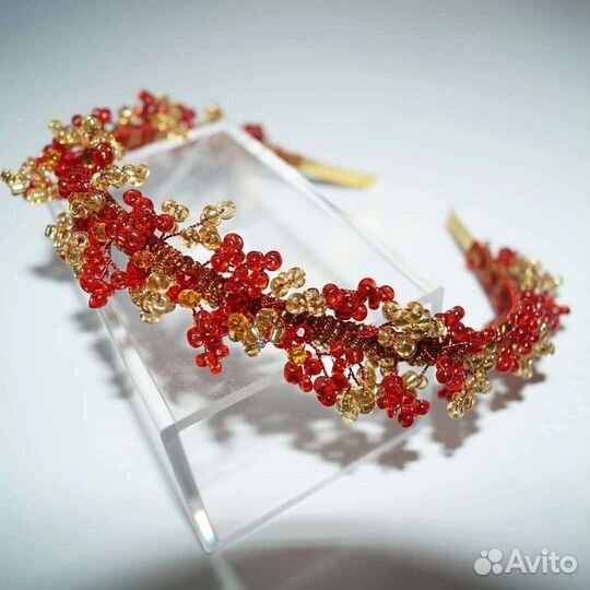 Ободок для волос ручной работы