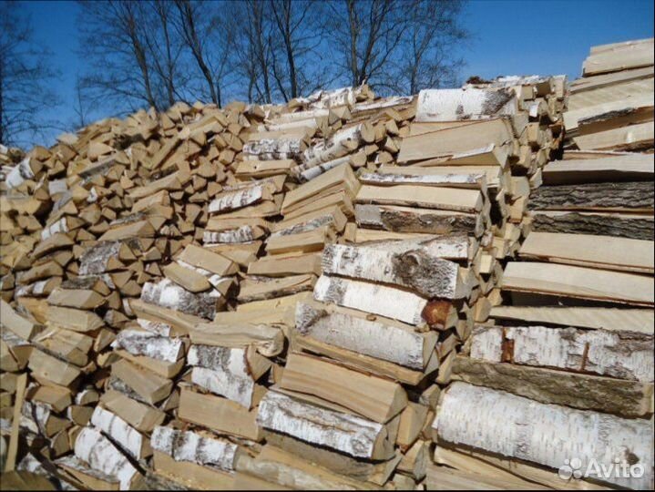Дрова колотые Дуб Береза