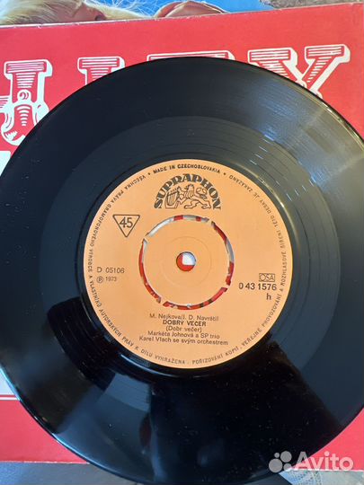 Пластинка чехословакия Marketa Johnova