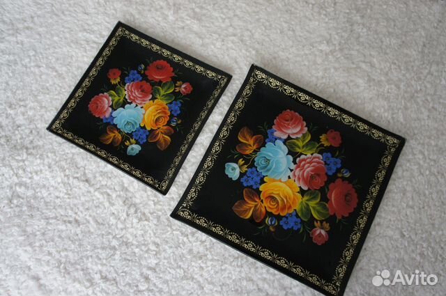 Тарелки квадратные 2 предмета (25 и 20 см)