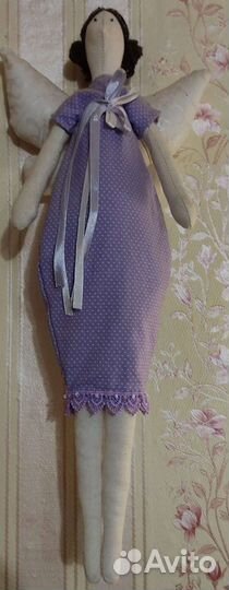 Интерьерная кукла,сумочка текстильная с формуляром
