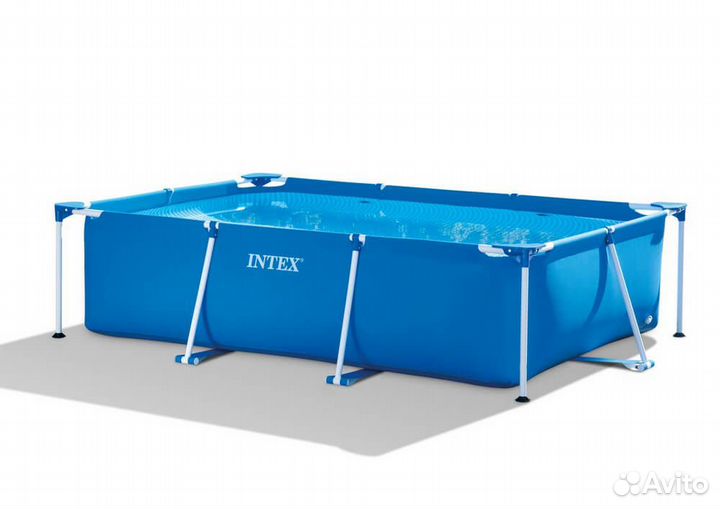 Каркасный прямоугольный бассейн Intex 300x200x75см