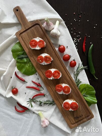 Разделочная доска, 62,5х13 см, натуральный дуб