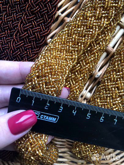 Пояс из бисера ручная работа