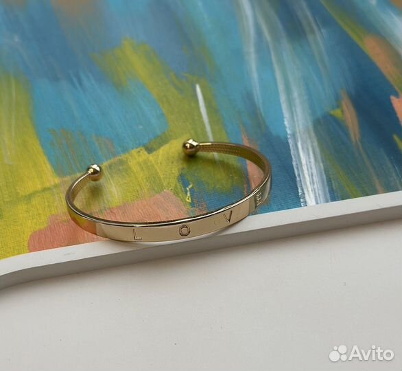 Браслет манжета из нержавеющей стали