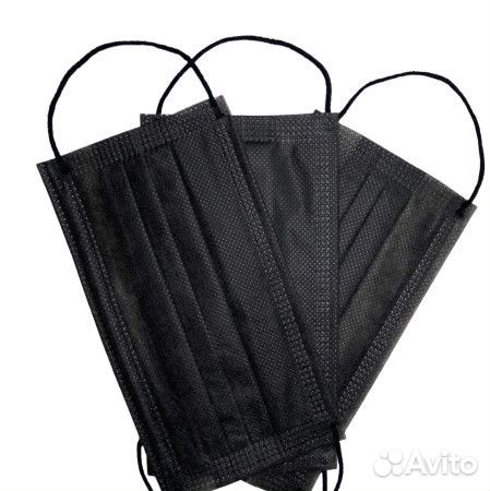 Маска медицинская Медсервис 3 слоя упаковка 50 шт