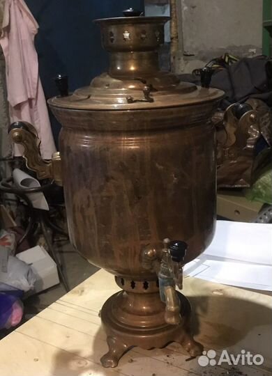 Самовар на дровах старинный