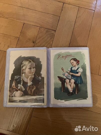 Винтажные открытки 1956г