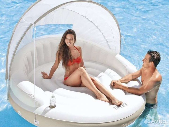 Надувной остров с балдахином