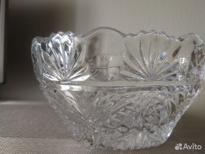 Конфетница (салатница) хрусталь