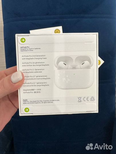 Air pods pro 2 с оригинальным микрофоном и чехол