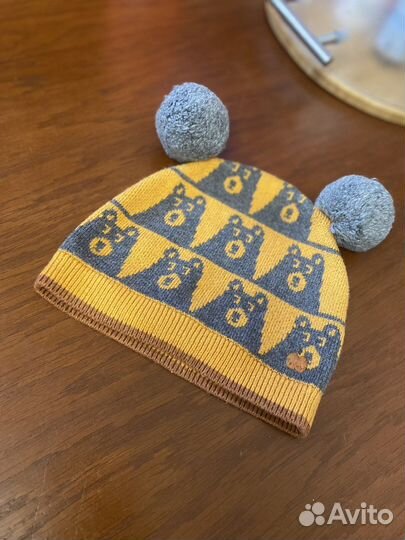 Шапочка для малыша на весну 6-12мес