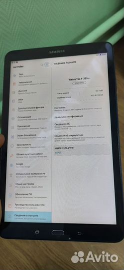 Samsung galaxy tab a 10.1 sm-t580 (2/16) wifi