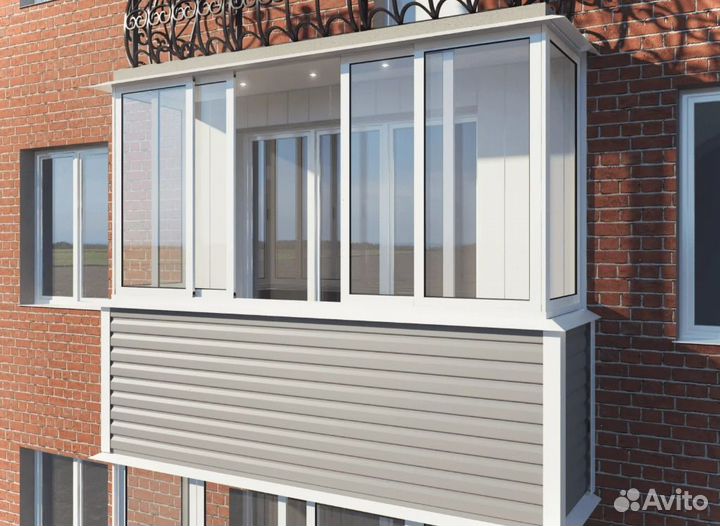Остекление качественно раздвижное