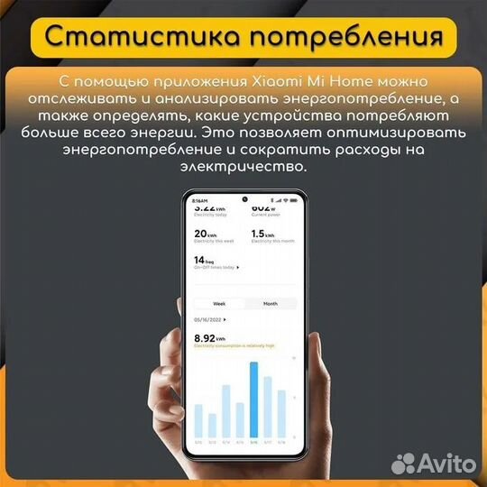 Умная розетка Xiaomi Smart Plug 2 EU Wi-Fi