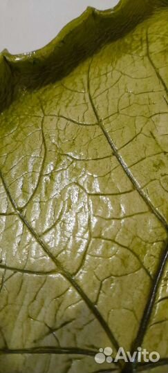 Подставка декоративная тарелка лист