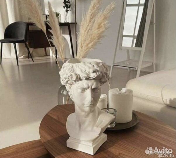 Гипсовое кашпо Давид 29 см