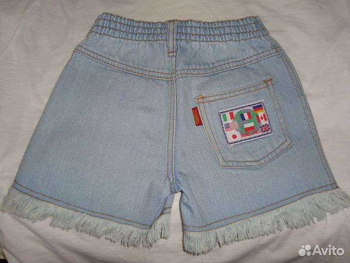 Шорты джинсовые для девочки на 3-4 года