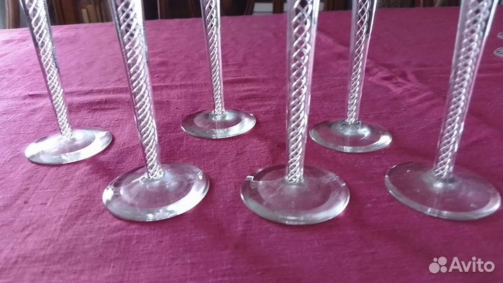 Стекло Чехословакия Хрусталь СССР Бокалы Фужеры