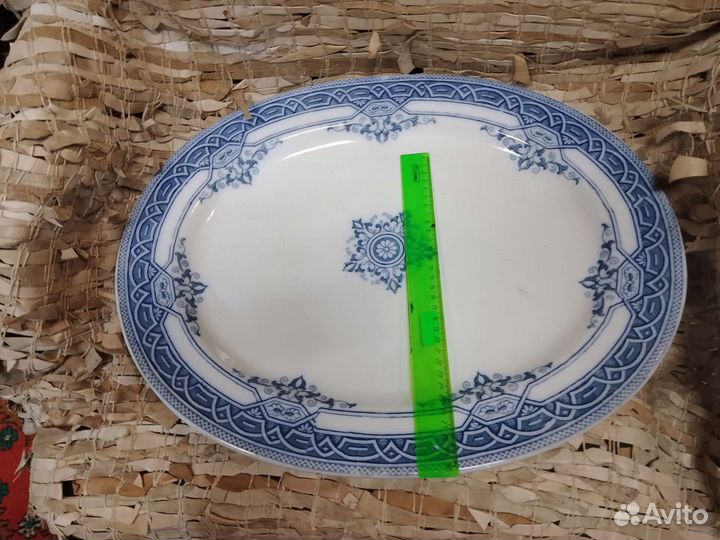 Раритет.Англия Королевский фаянс,огромное блюдо19в