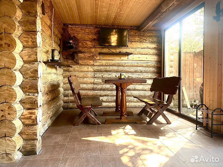 Баня на дровах с чаном