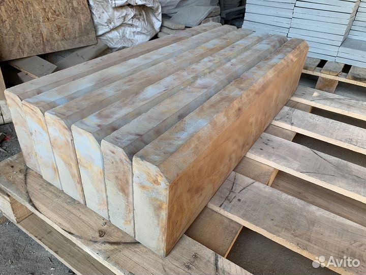 Бордюр тротуарный садовый 1000х220х75 мм