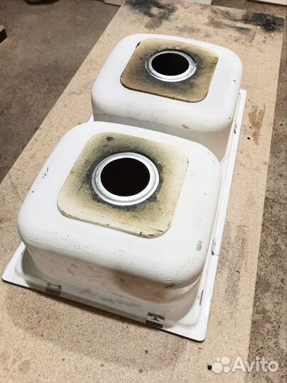 Раковина для кухни из нержавейки двойная