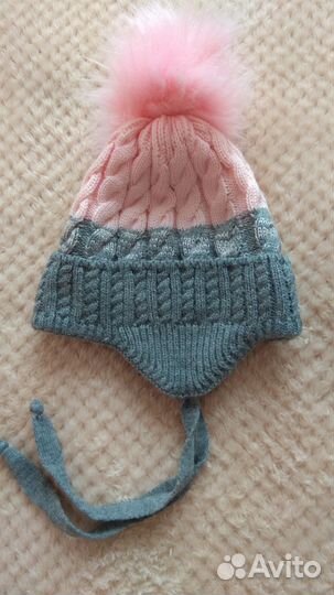 Шапка зимняя для девочки 48 50
