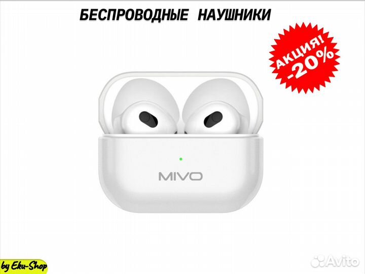 Новые беспроводные наушники mivo