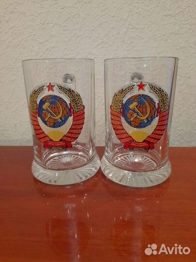 Новые кружки и бокалы пивные