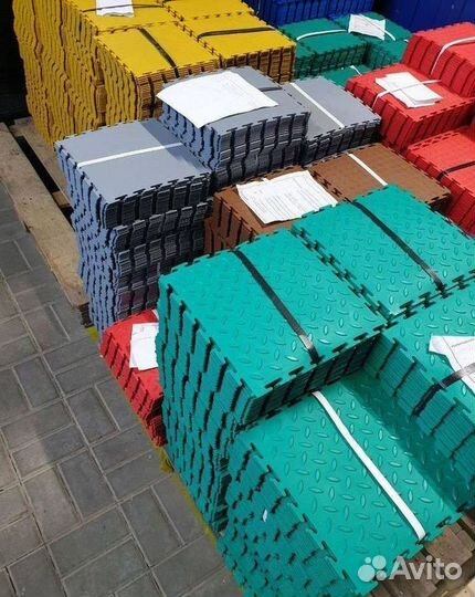 Модульная плитка пвх для гаража