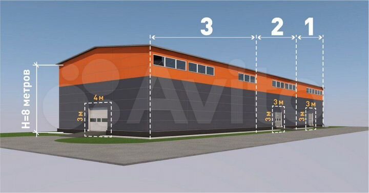 Аренда помещений в складском комплексе 324 м²
