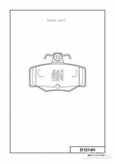 Kashiyama D1214H Колодки тормозные задние