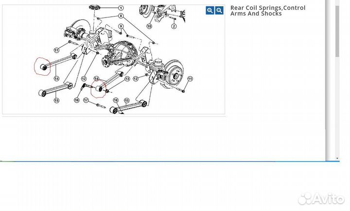 K200179 сайлентблок рычага для jeep
