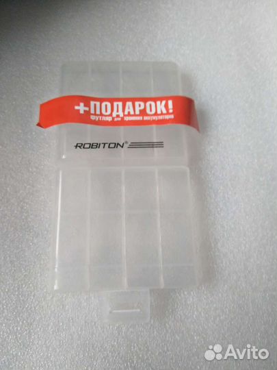 Бокс на 4 аккумулятора ааа/аа Robiton 5 шт за 100
