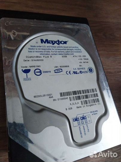 7шт HDD жестких дисков 20-40gb