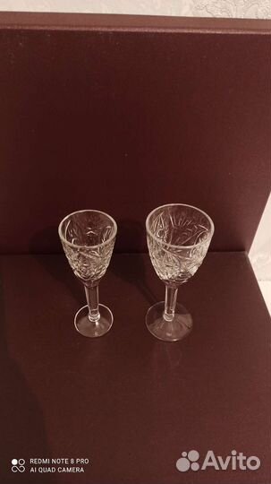 Хрустальные бокалы фужеры рюмки СССР