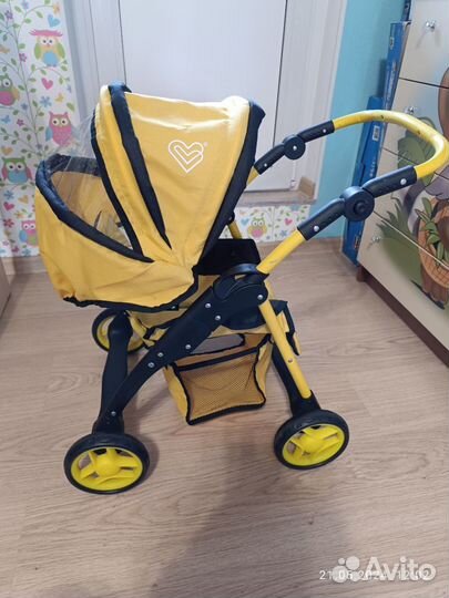 Детская коляска для кукол 2в1 Buggy Boom Infinia