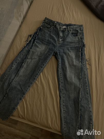 Джинсы синие look online