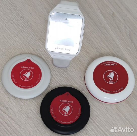 Беспроводная система/кнопка вызова персонала часы