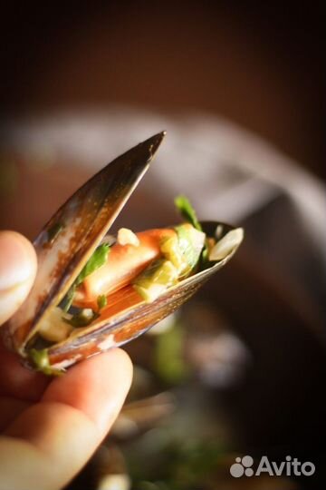 Мидии в створке