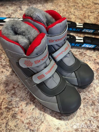 Лыжи детские с ботинками