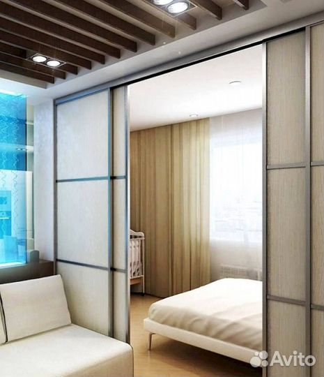 Стеклянная перегородка