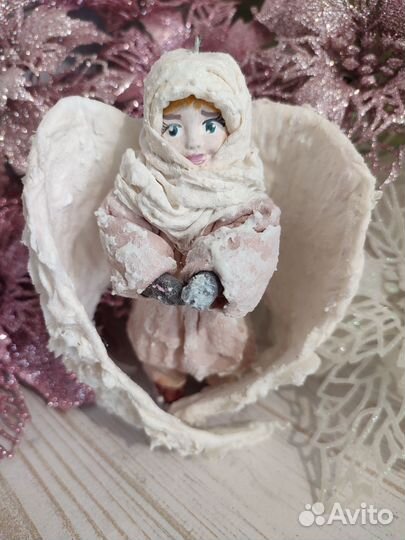 Ватные елочные игрушки