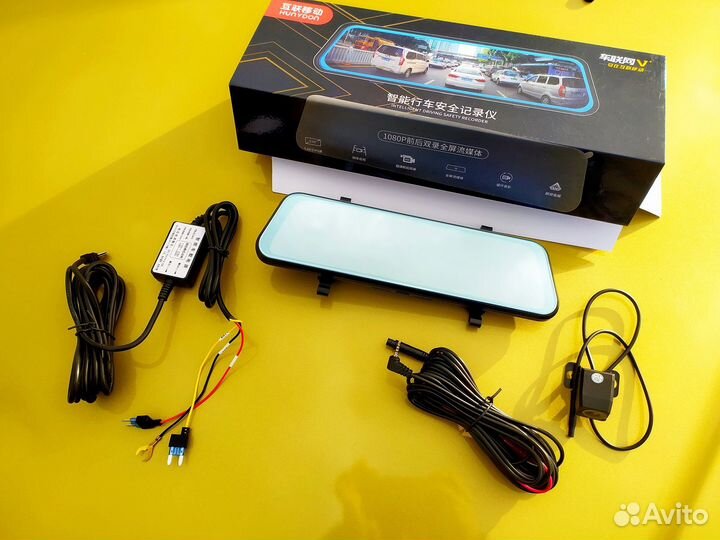 Видеорегистратор зеркало 2 камеры 19pro