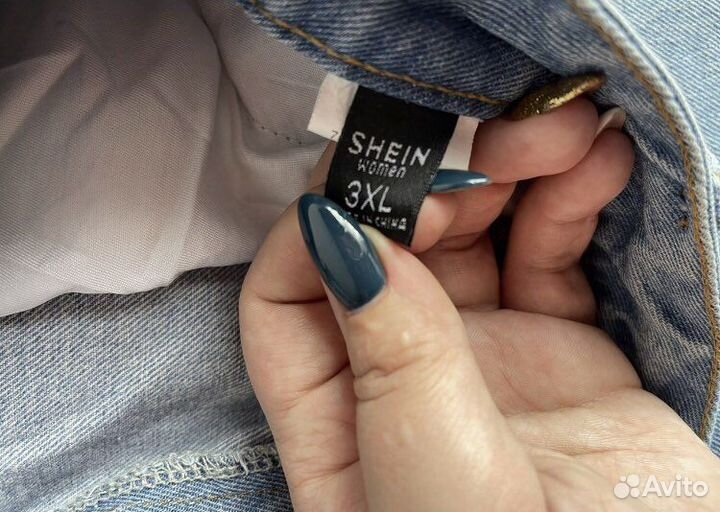 Джинсовые шорты Shein большого размера