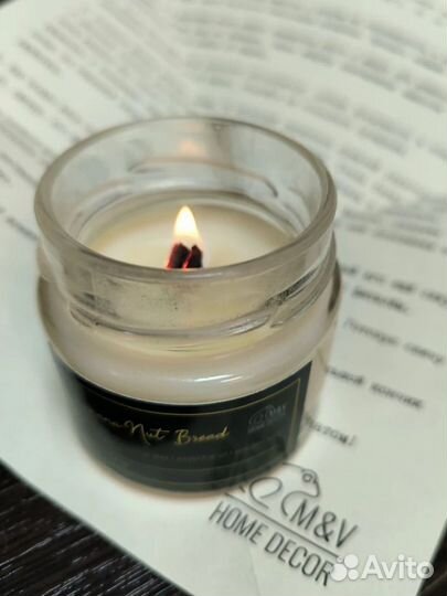 Ароматическая свеча ручной работы