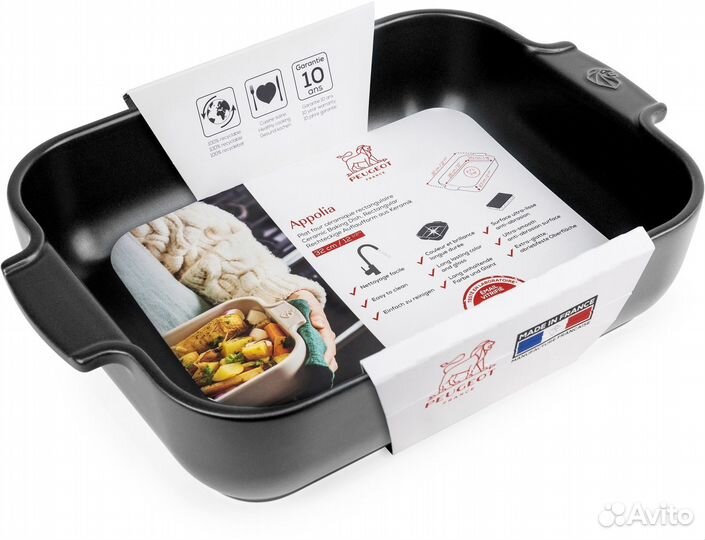 Peugeot Satin Black 2,7л, 32х20см, черная