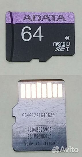 Карты памяти MicroSD Adata 64Gb/Samsung 128Gb
